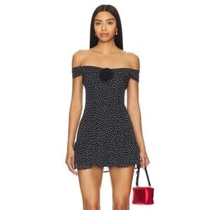 REVOLVE Serena Mini Dress in Black MORE TO COME Size Small